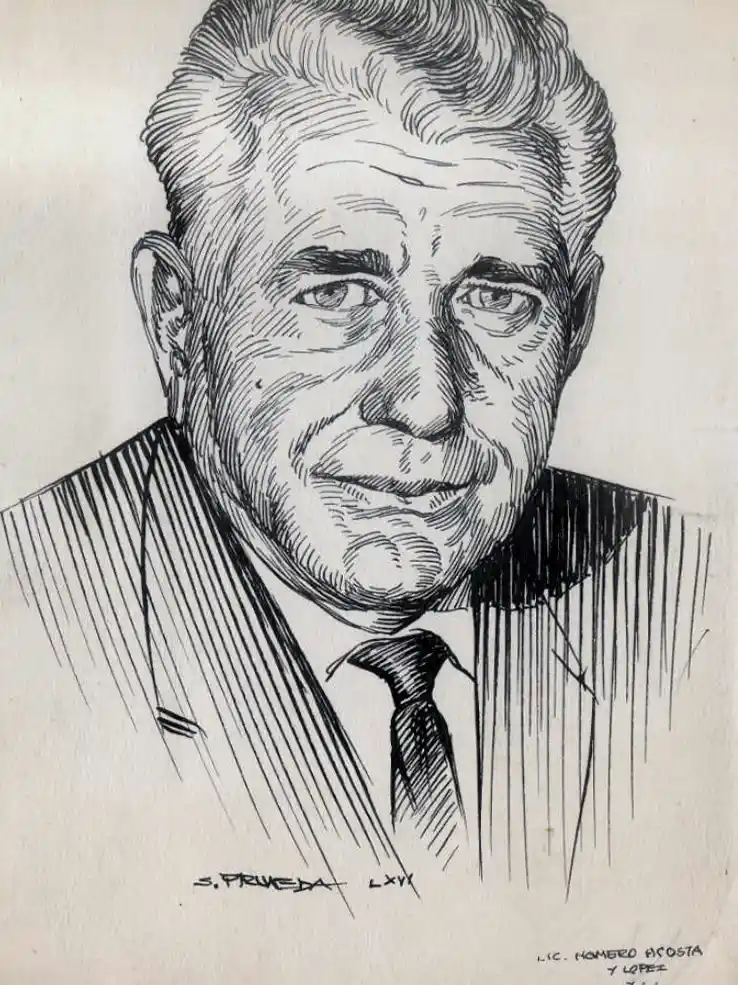 retrato de Homero Acosta